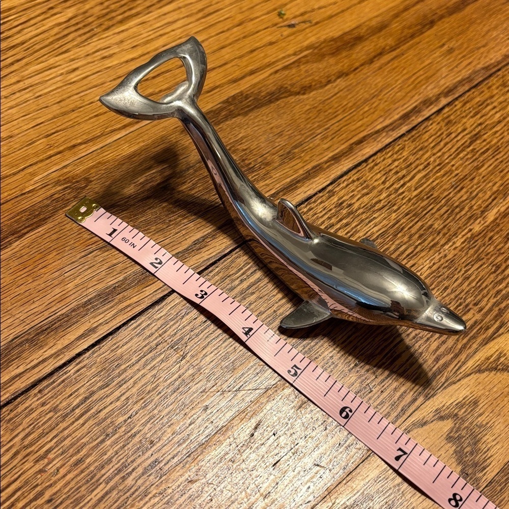 Vintage Silver/ Zinc Alloy Dolphin Bottle Opener - Picture 2 of 6